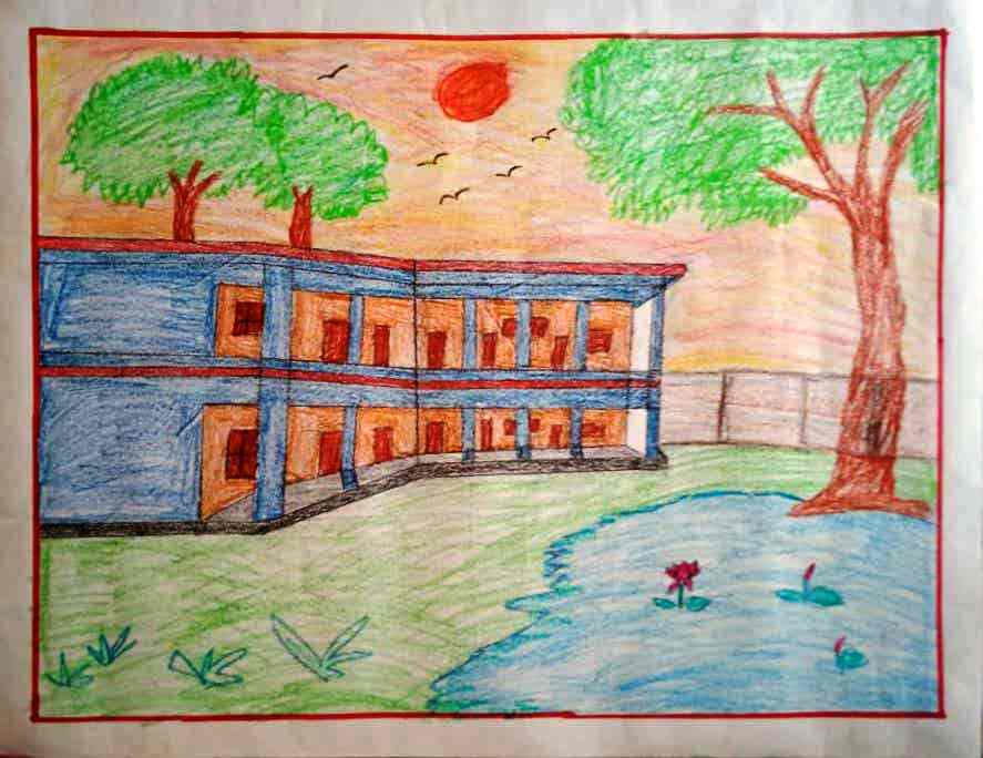 How to draw beautiful school | How to draw beautiful school | By Art  SchoolFacebook