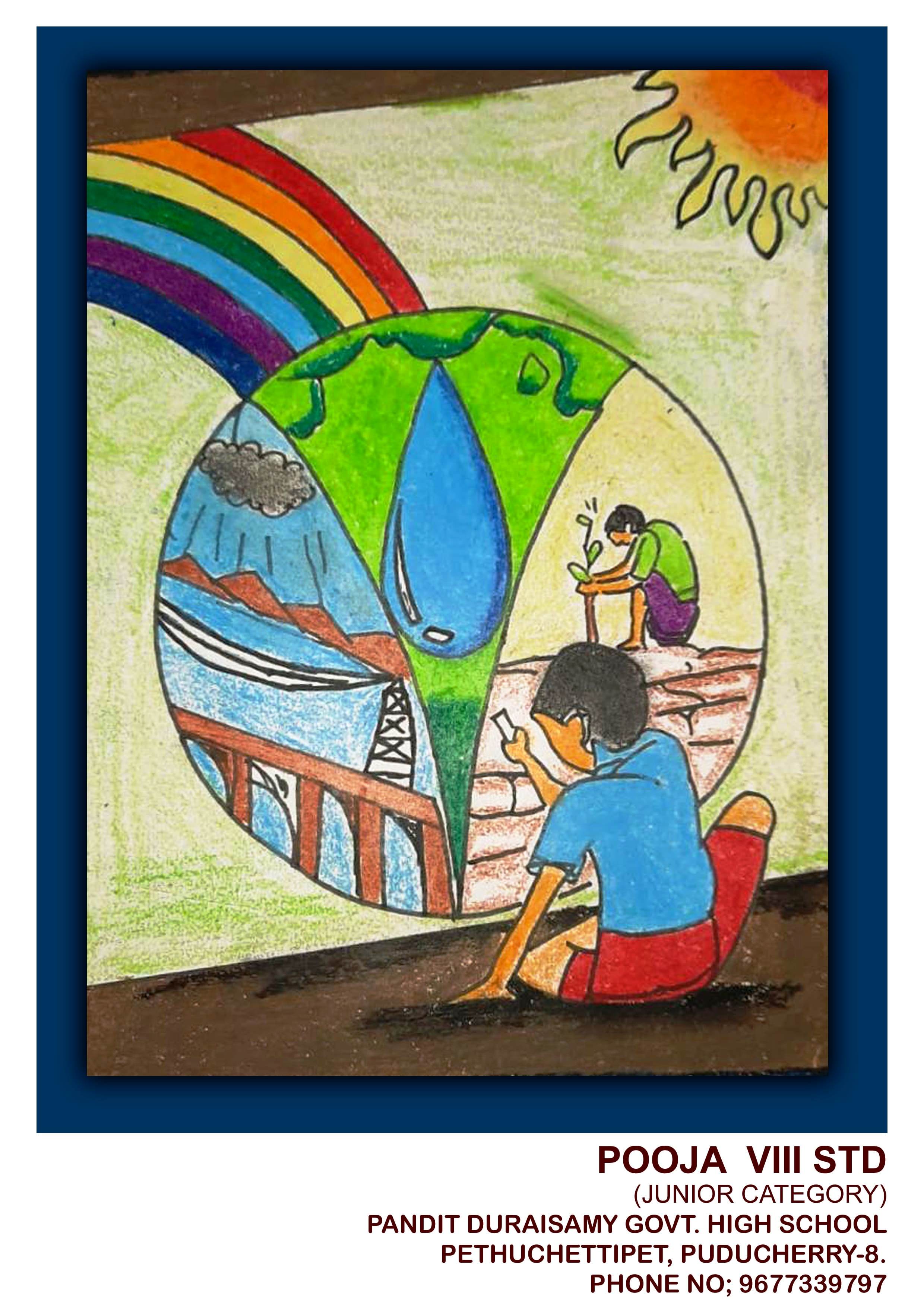 environment day drawing||save world from pollution poster painting - YouTube